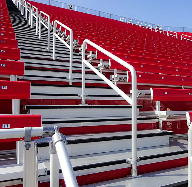 Bleacher Seating in a Sports Stadium