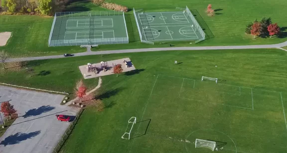 Basketball, Soccer, and Tennis Counts in a Park